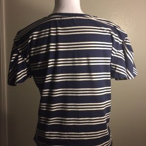 Ten Sixty Sherman Size S Striped Short Sleeved Top